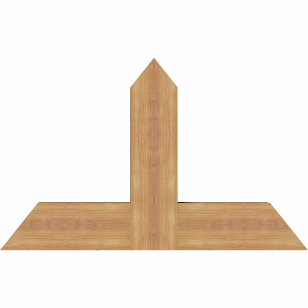 Ekena Millwork Portland Timber Gable Bracket, Western Red Cedar, 36"W x 23"H x 3 1/2"D x 5 1/2"F, 15/12 Pitch GBW036X23X0406POR00SWR - main